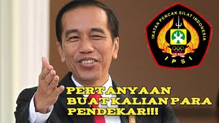 Pertanyaan untuk para PENDEKAR PENCAK SILAT INDONESIA