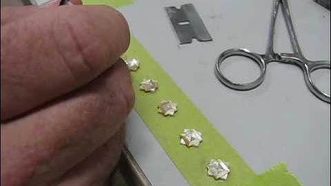 Making A MOP Eight Point Star  For A Rosette Inlay Part 3
