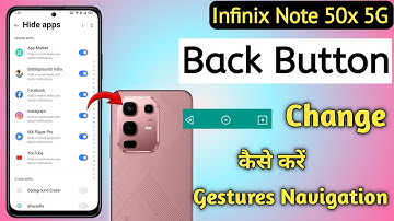 Infinix Note 50x 5g back button setting | Infinix Note 50x 5g me back button kaise lagaye/setting