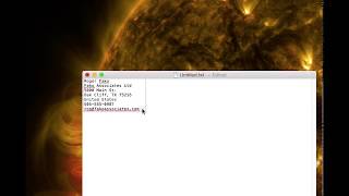 Data Detectors in TextEdit