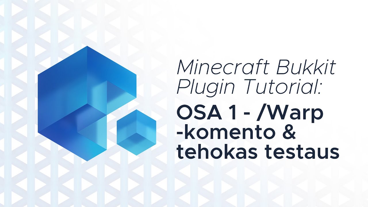 Minecraft Bukkit Plugin Tutorial #1 - /Warp -komento, Tehokas ...