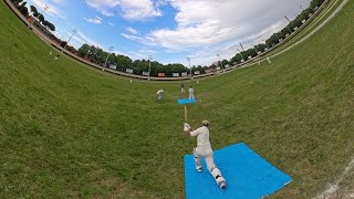 Sport - Cricket Video VR 360. Cesena : Memorial Pompei 2026. Eliminazione Batsman Filippo Sirotti