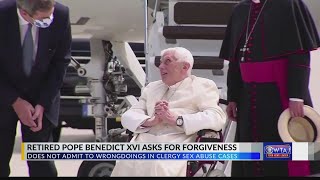 Retired Pope Benedict XVI asks pardon for abuse but admits no wrongdoing