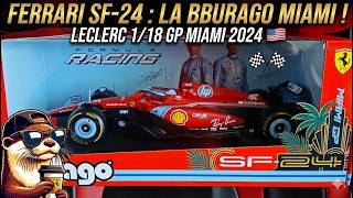 F1 Ferrari SF-24 Charles Leclerc - GP Miami 2024 🇺🇸 - Bburago 1/18 - #MiamiGP #F1 