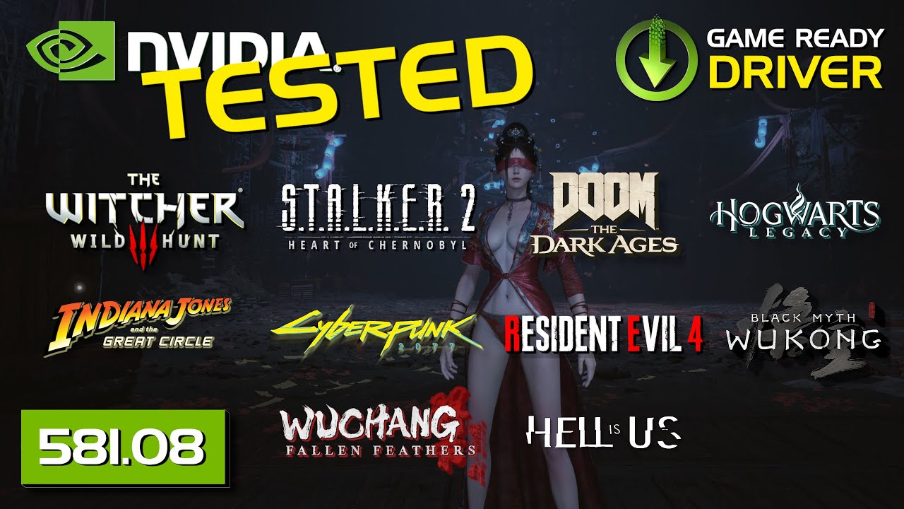 NVIDIA DRIVER 581.08 TEST (vs 580.97 & 580.88) – RTX 5080