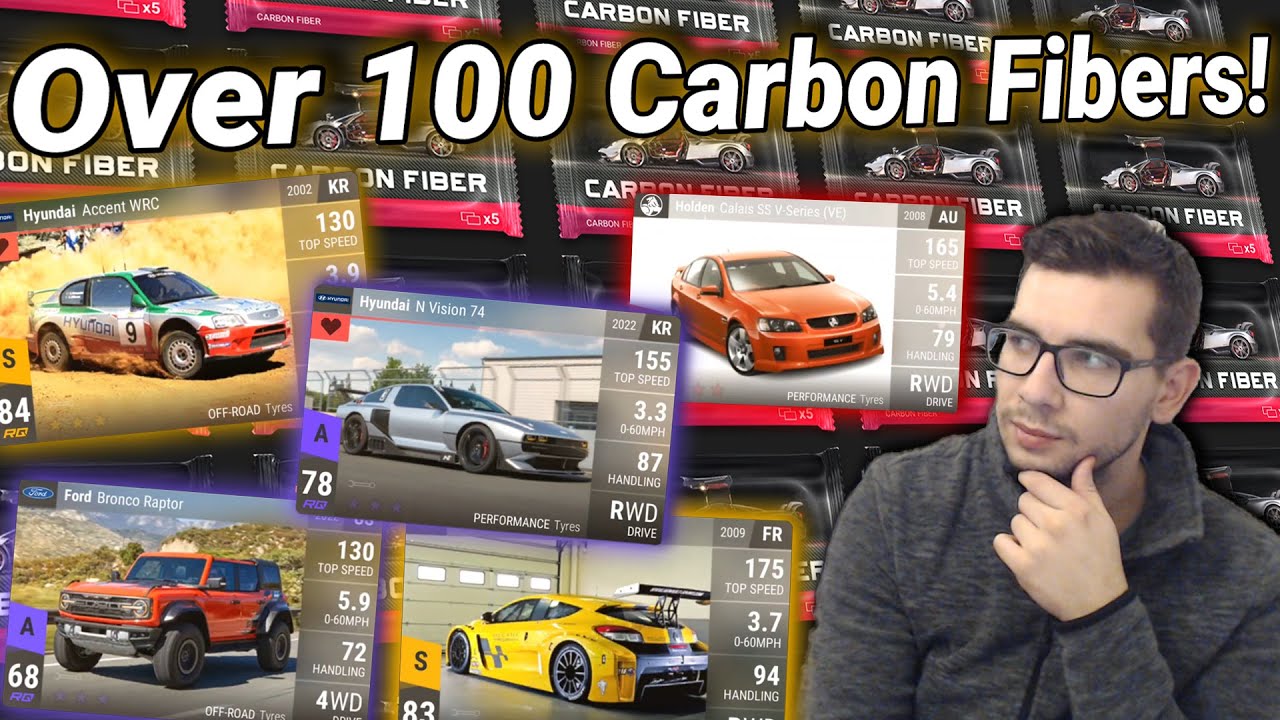 I Opened 100 Carbon Fibers In Top Drives! Here's What I Got!
