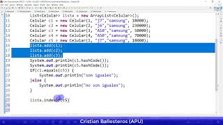 Como usar List y Arraylist con Objetos en JAVA metodo equals hashcode indexOf Busqueda PARTE 2/2