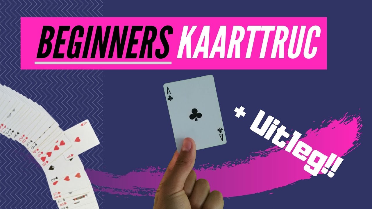 Kaarttruc Met uitleg Voor BEGINNERS// De Kaarten Vinder!!