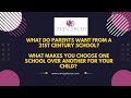 What Do Parents Want in 21st-Century Education for Their Children? Join in the survey!