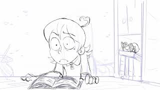 Animation Test Sleepy Studying - Amelia Witch In Training