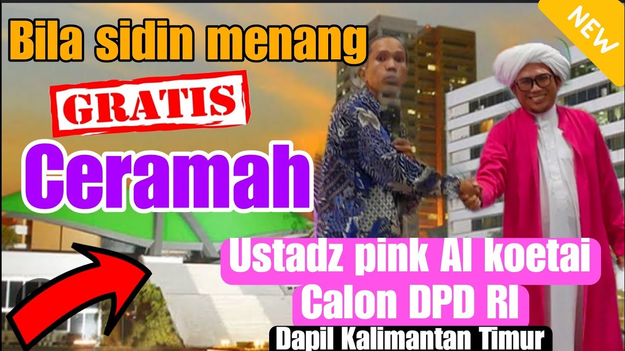 ceramah lucu & lelang lucu🤣UAS BANJAR (Ustadz Hasanuddin) ustadz pink calon DPD RI