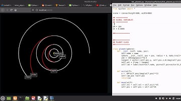 Solar System using Object Oriented Python