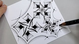 Drawing Zentangle – Q-MI (Version II)