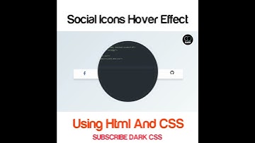 Social Icons Hover Effect with Html and CSS #Shorts