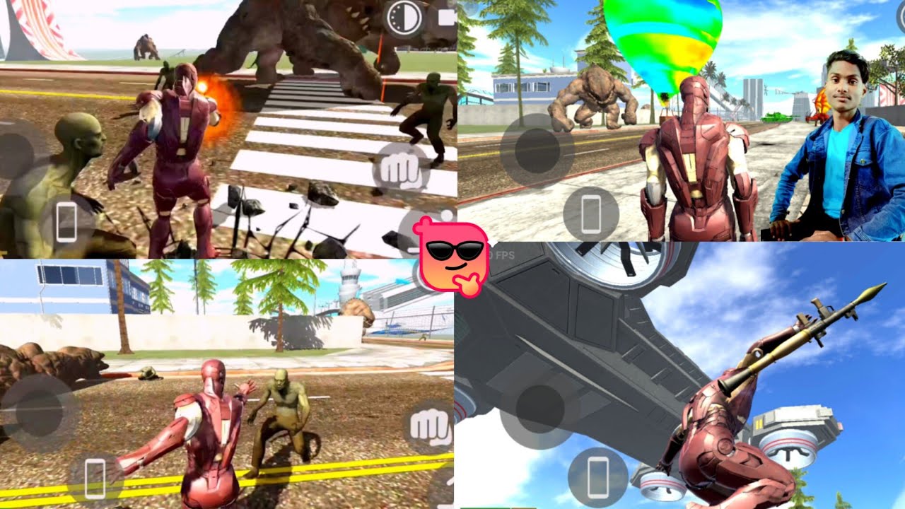 #Video Ironman On Fire || And Robots New Update || Indian bike driving 3d game #