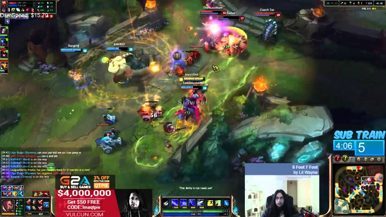Imaqtpie goes for the penta