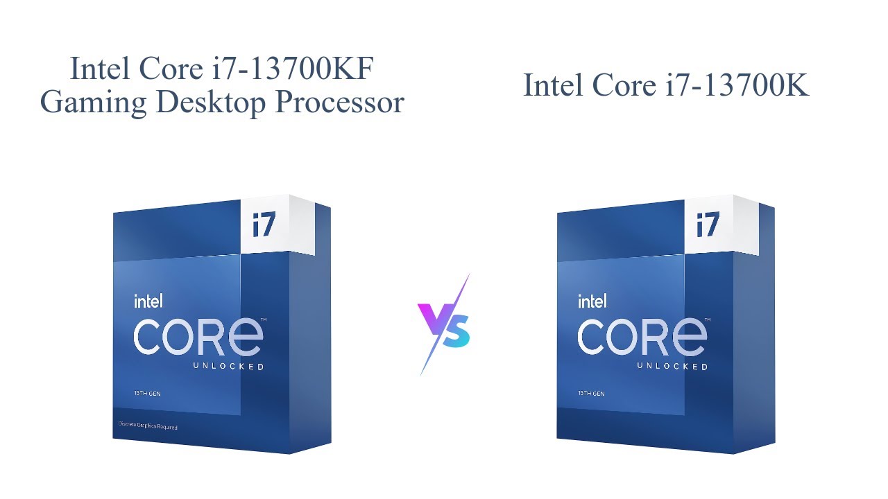 Intel Core i7-13700KF vs. i7-13700K 🆚 | Comparison & Review - YouTube