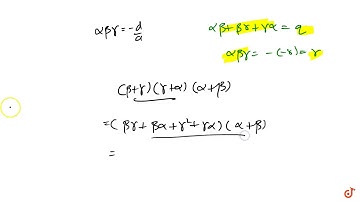 If `alpha, beta , gamma` are the roots of the equation `x^3-px^2 +qx-r=0`,find the value of `(b...