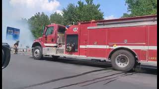 Carroll County Va engine 3 responding to a vehicle fire 