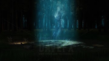 Alien Abduction Video - UFO in the Woods - Loop Sci-Fi Background