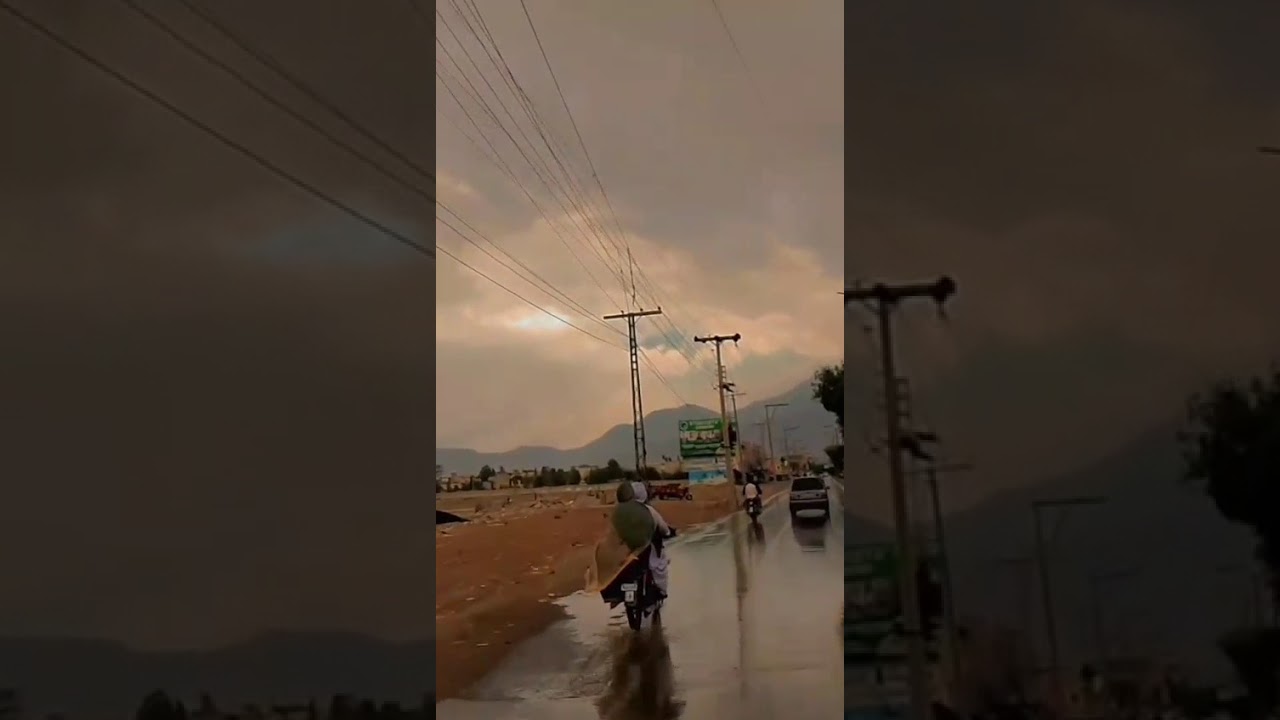 Monsoon rain at Quetta, Balochistan 