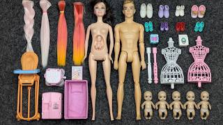 6:01 Minutes Satisfying with Unboxing Barbie Princess Pink Kitchen,Rock Bed Play Set Review Toy｜ASMR