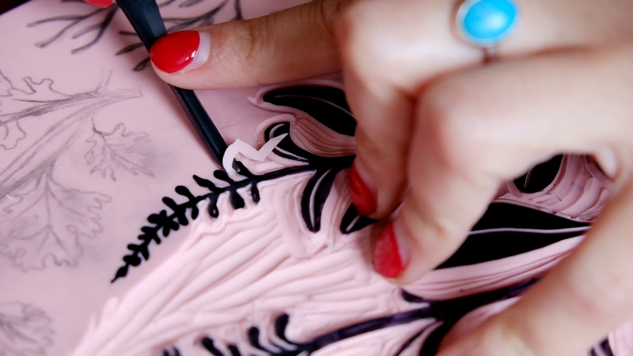 The making of "Herbal Remedies" Lino Print - A collaboration with Speedball Art