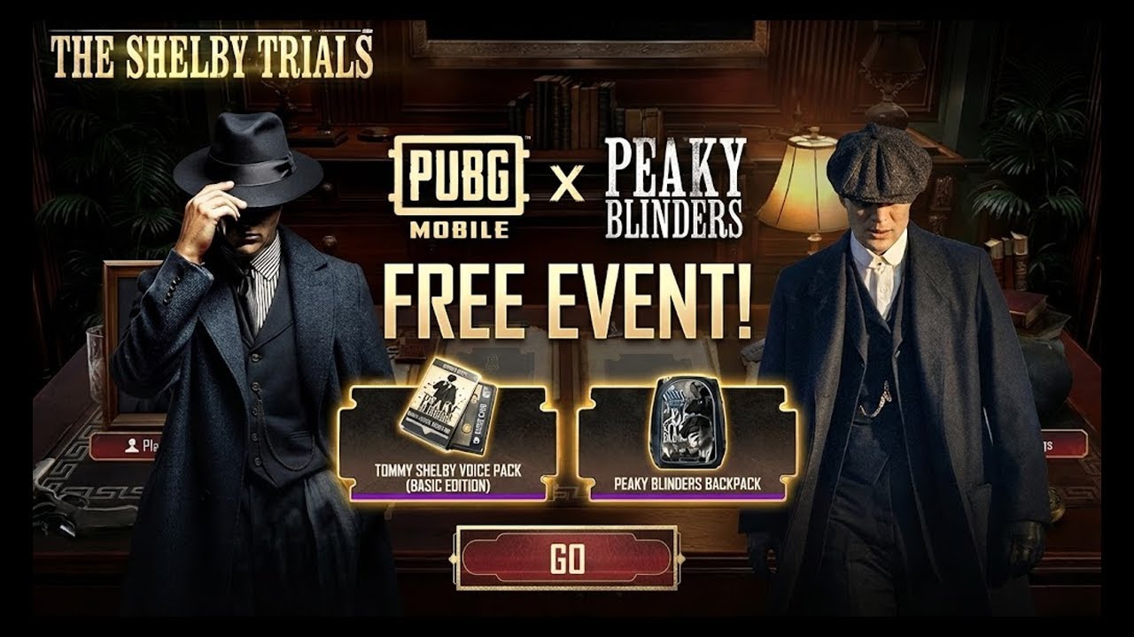 😍GET PEAKY BLINDRS FREE VOICE PACK IN PUBGM || FREE BACKPACK FOR ALL.