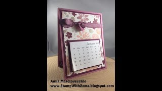 Stampin Up  Easel Calendar