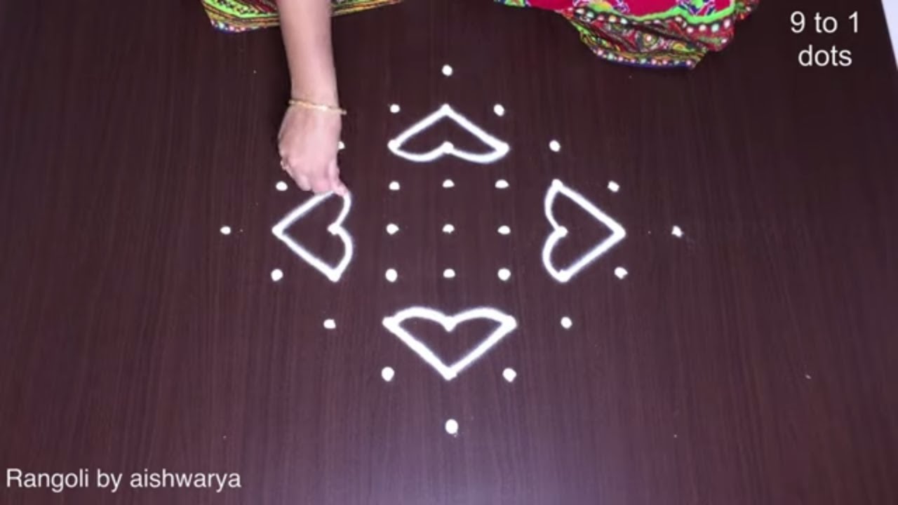 Draw Vibrant Lotus Kolam