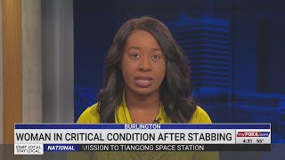 Woman in critical condition after being stabbed in Burlington