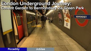 London Underground Journey: Covent Garden to Bermondsey via Green Park