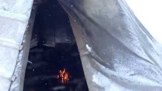 Inside The Samis Tent - Lavvo Arctic Circle Sami Tribe Indigenous Sami People