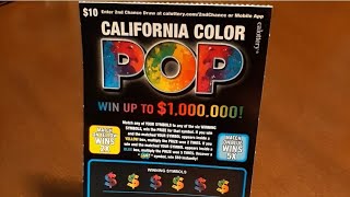 California Color Pop Lottery Ticket - Calottery Scratchers