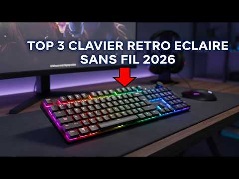 ✅ MAJ 2026 MEILLEUR CLAVIER RETRO ECLAIRE SANS FIL