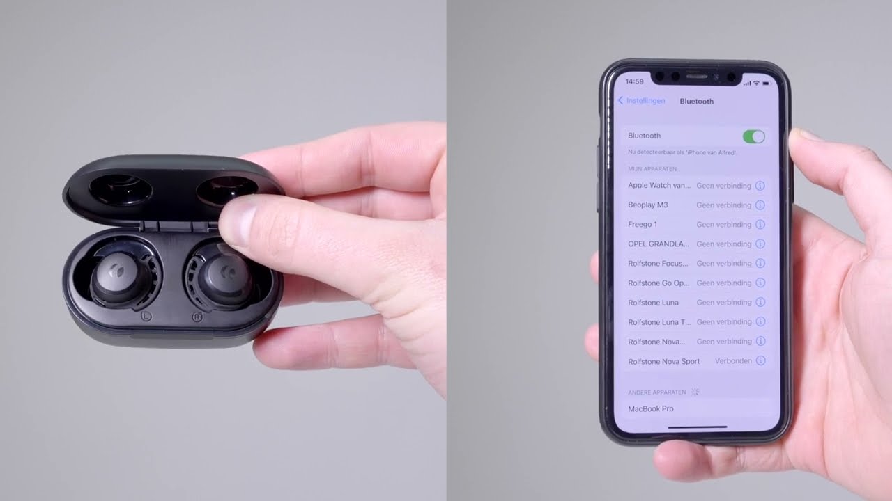 De Rolfstone Nova Sport Oordopjes Voor De Eerste Keer Verbinden Via  Bluetooth - Youtube
