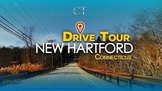 Neighborhood Driving Tour Of NEW HARTFORD CT | Living In Connecticut | Calming Sounds Of The Road