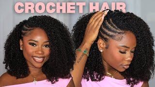 Side Braid With Curly Crochet Hair Tutorial Easy Protective Style Eayon Hair