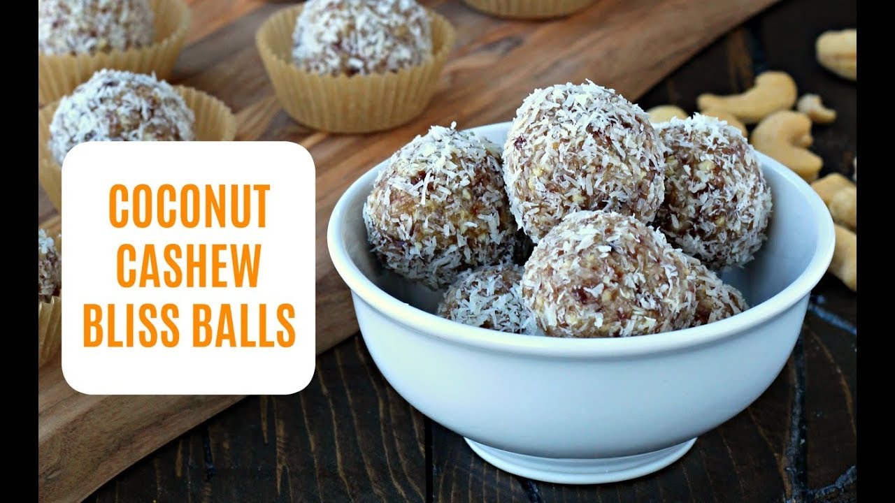 Coconut Cashew Bliss Balls YouTube
