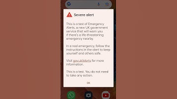 UK Mobile Phone EAS alert test #eas #beep #alert