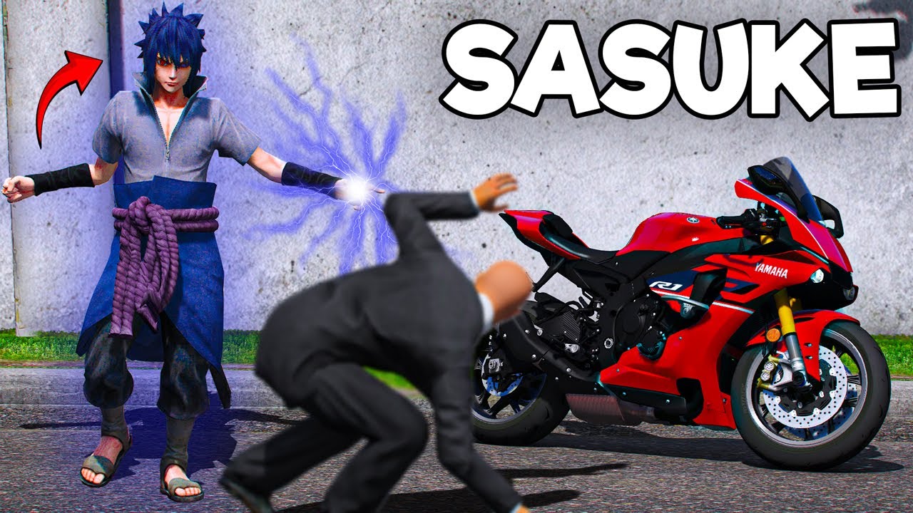 I Became Sasuke to Steal Big Bikes sa GTA 5!