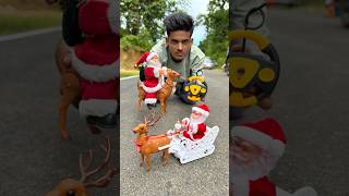Santa deer with Rc Santa Claus Sleigh And Reindeer gift