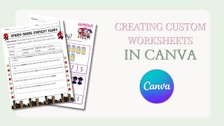 How I Make Custom Homeschool Worksheets in Canva | Personalized Spider-Man Worksheet