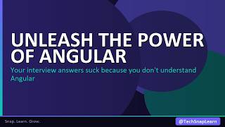 Angular Explained in 60 Seconds | TechSnapLearn