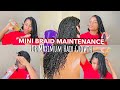 HOW I MAINTAIN MY MINI BRAIDS // MAXIMUM HAIR GROWTH