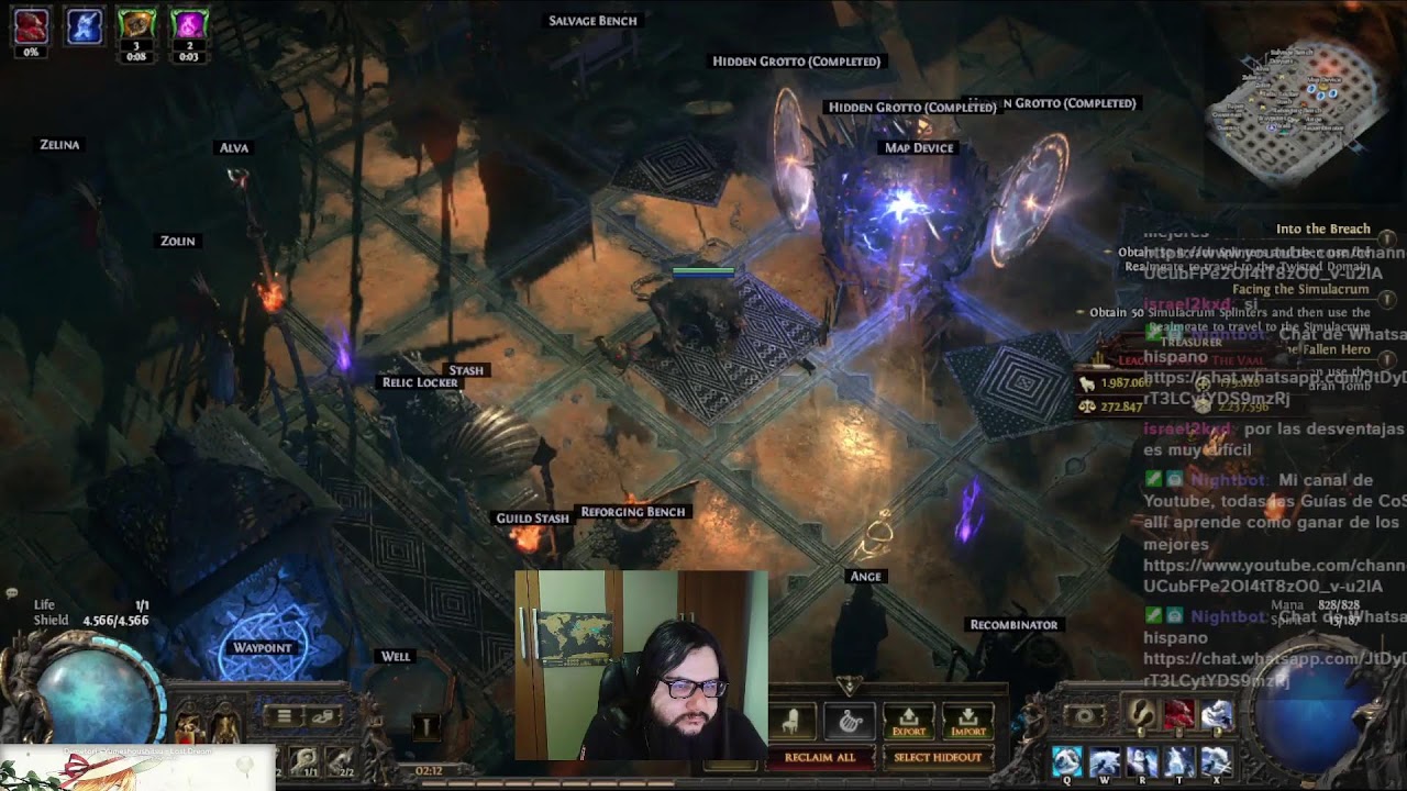 [ES/ENG] PoE2 Farming on Chayula chaos wolf/flicker striker then some Uma before reset