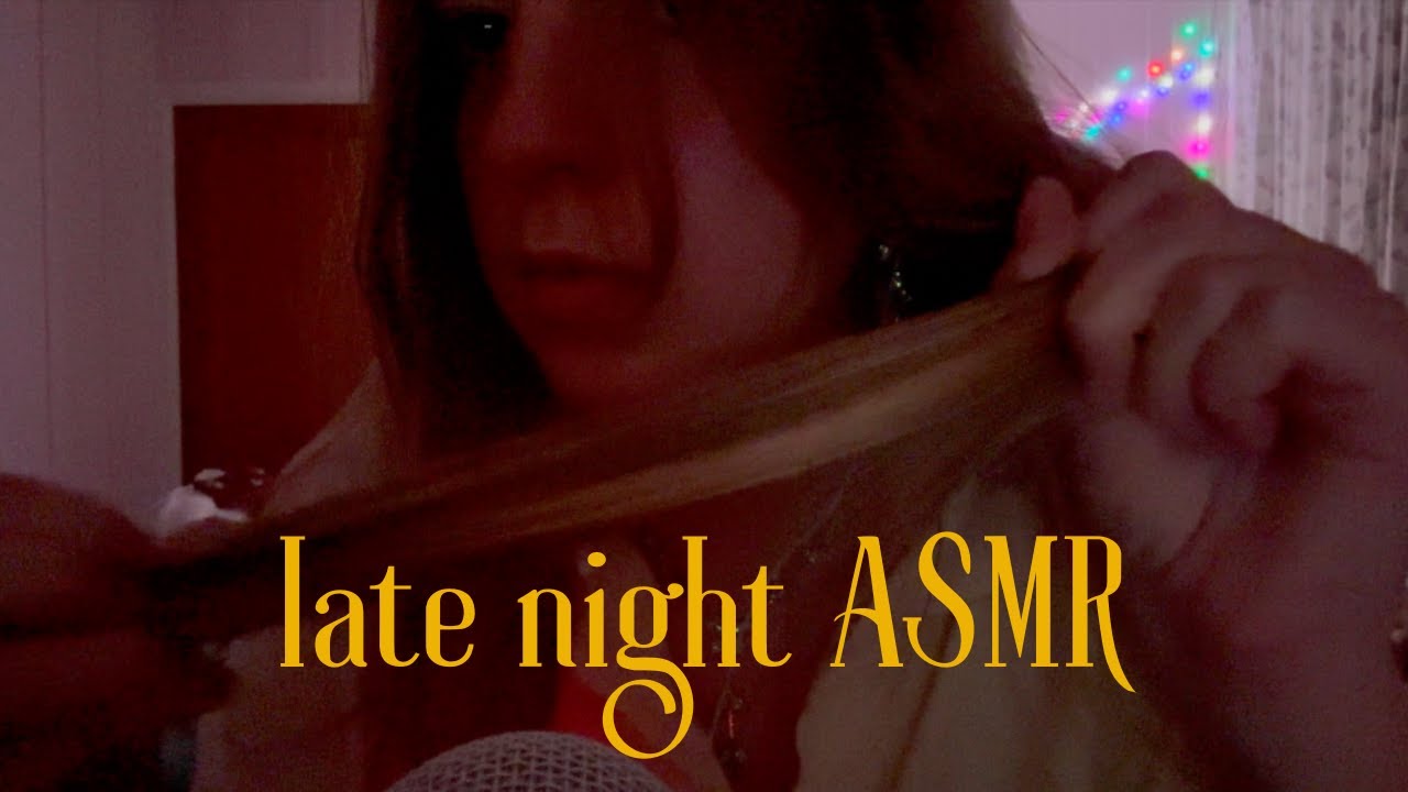 ASMR | mic & hair brushing, hand sounds, fabric scratching, mic gripping, etc.