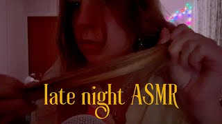 ASMR | mic & hair brushing, hand sounds, fabric scratching, mic gripping, etc.