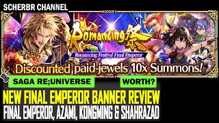 New Emperor Banner: Final Emperor, Azami, Kongminh & Shahrazad Review  Romancing SaGa re;UniverSe