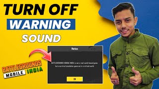 BGMI मैं Warning Notice ko कैसे बंद करे | Stop Warning Sound In Lobby Battleground Mobile India BGMI